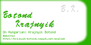botond krajnyik business card